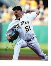 PITTSBURGH PIRATES WANDY RODRIGUEZ SIGNED PITCHING 8X10