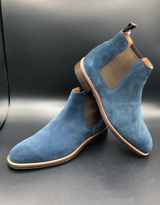 dune blue ankle boots