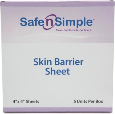 Safe n' Simple Skin Barrier Sheets - 4'' x 4'' Individually Wrapped Packets - Prot
