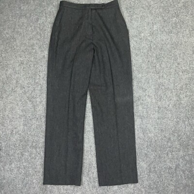 ILGWU Wool Pants Womens Size 12 Gray Union Made USA Vintage