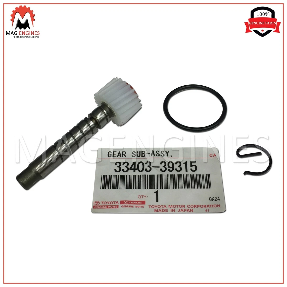 33403-39315 GENUINE OEM GEAR SUB-ASSY, SPEEDOMETER DRIVEN (ATM  