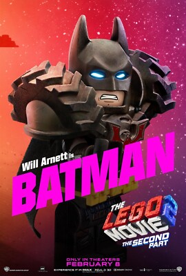 2019 The LEGO Movie 2 The Second Part Movie Poster 11X17 Emmet Batman    