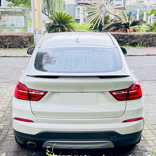 Rear Trunk Spoiler Kit + Roof Splitter Wing For BMW X4 F26 2014-2018 Black 2PCS - Picture 6 of 15