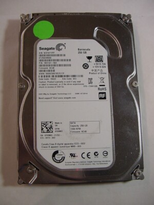 INTERNAL SATA HARD DRIVE - 250GB SEAGATE BARRACUDA ST250DM000