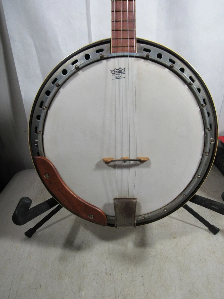 Vintage/Antique 1950s Silvertone Roscoe Holcomb Style Tenor Banjo - Image 3 of 4