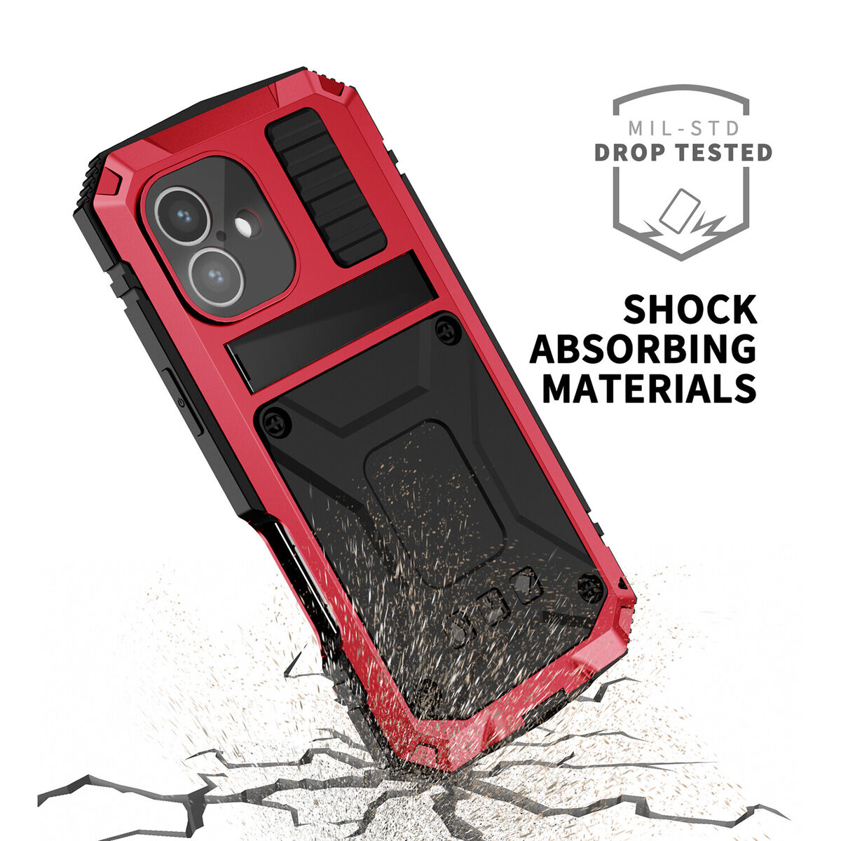 For iPhone 16 15 14 Pro Max 13 12 11 Shockproof Aluminum For iPhone 16 15 14 Pro Max 13 12 11 Shockproof Aluminum