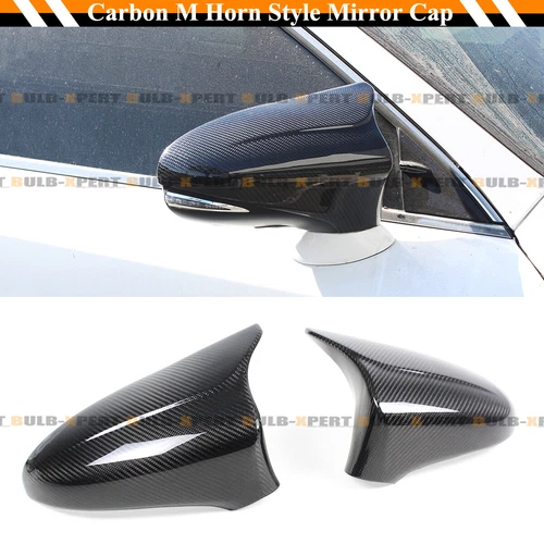 FOR 2013-19 LEXUS GS GSF ES RC RCF LS M STYLE CARBON FIBER SIDE MIRROR COVER CAP