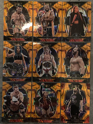 ORANGE FLASH PRIZM ALL LEVELS 2023 Panini Select WWE Wrestling You Pick/Choose!