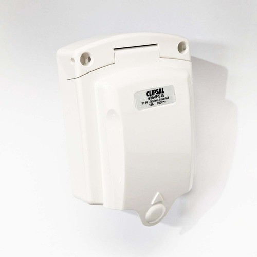 Clipsal (New) White External 15AMP Power Inlet | eBay Australia