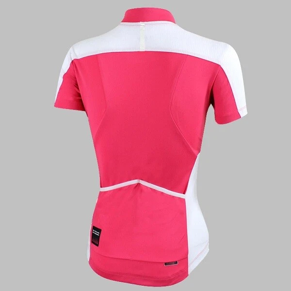 Женские велосипедные майки Santic велосипедные велосипедные куртки с коротким рукавом красные - Изображение 2 из 4