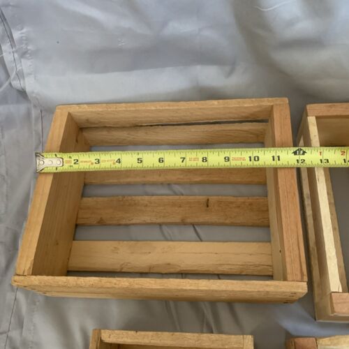 8 Pc. Set Of Small Wooden Crate - Picture 2 of 13
