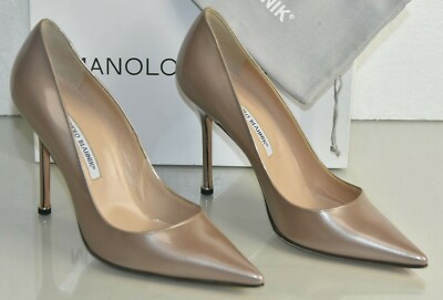 manolo blahnik bb patent 115mm pump