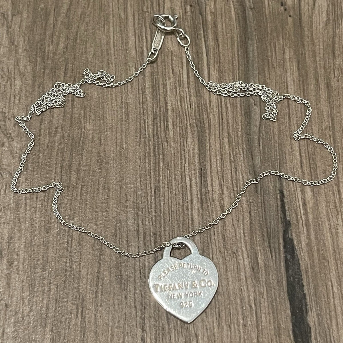 Tiffany & Co Sterling Silver Please Return To New York Heart Tag