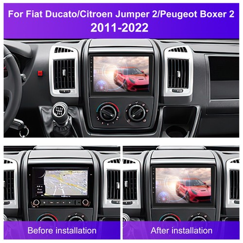 Radio Coche 9" Android13 GPS Navi BT para Fiat Ducato/Peugeot Boxer/Citroen Jumper - Imagen 3 de 16