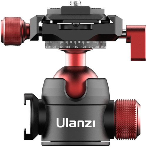 Ulanzi U-70 Metal Ball Head Pan Tilt Dual Cold Shoe Tripod Head - Picture 22 of 24
