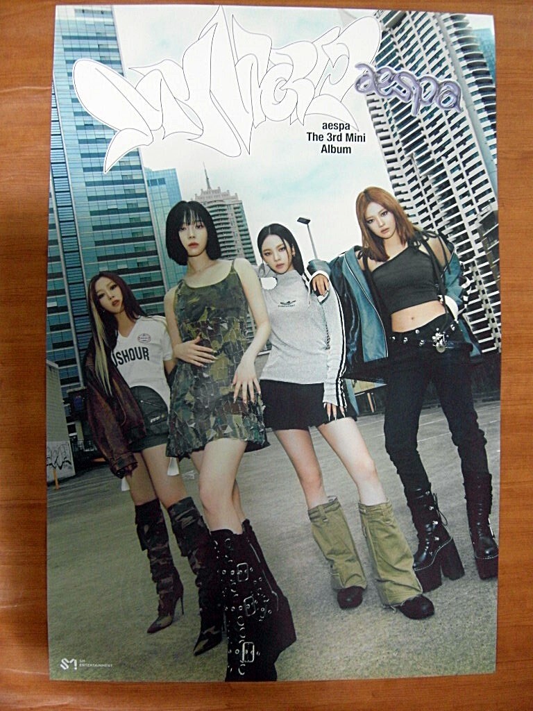 aespa - MY WORLD (Tabloid Ver. A) [OFFICIAL] POSTER *NEW* K