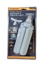 Farpoint 3500 Lumens Flex Fold Garage And Ceiling Light 3 Adjustable Heads