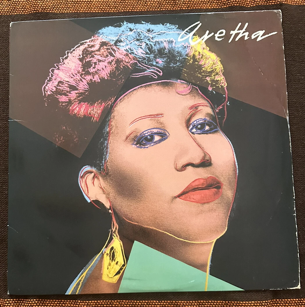 Aretha Franklin ARETHA LP Andy Warhol ART Cover 1986 Arista Vinyl Record  Album
