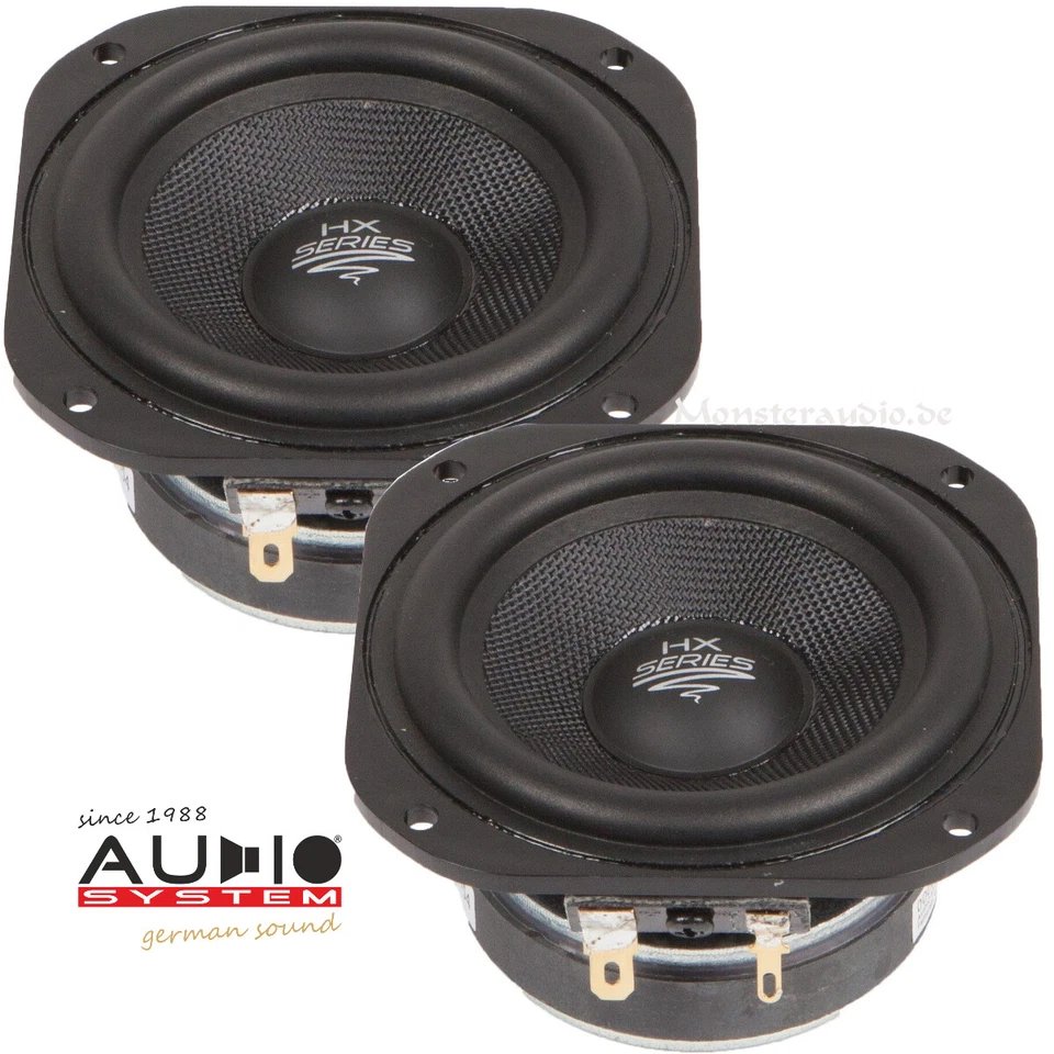 Audio System EX-80 SQ EVO 8cm Auto Lautsprecher 80mm Boxen 170 Watt Mitteltöner