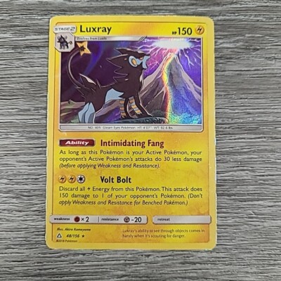 Luxray 48/156 Holo Rare Sun & Moon Ultra Prism Pokemon Card HP
