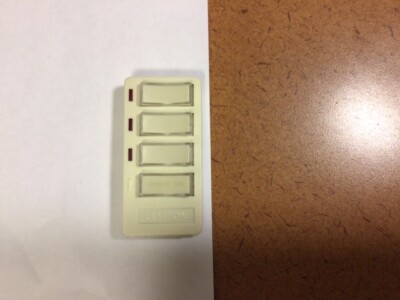 Leviton residential powerline carrier controller almond 4-button 6450-4DA