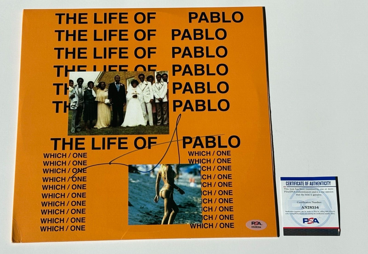 KANYE WEST SIGNED AUTOGRAPHED THE LIFE OF PABLO ALBUM VINYL