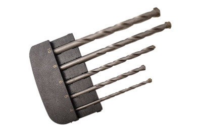 4-10mm 5pc Masonry Drill Bits Set Drillbits Drilling Brick, Cinder Block & Tile