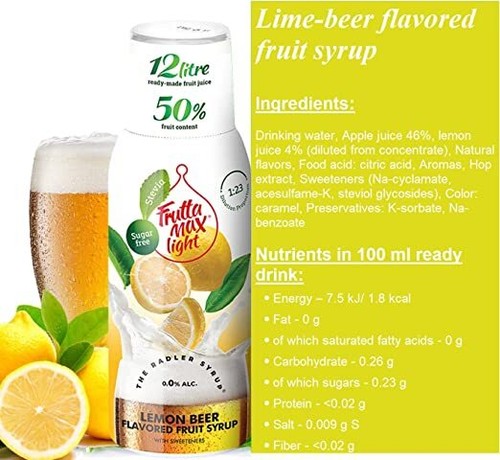 Fruttamax Getränkesirup / Sirup / Softdrink / 50% Fruchtgehalt 500ml - Bild 58 von 59