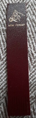 NEW FOREST LEDER LESEZEICHEN *NEU*