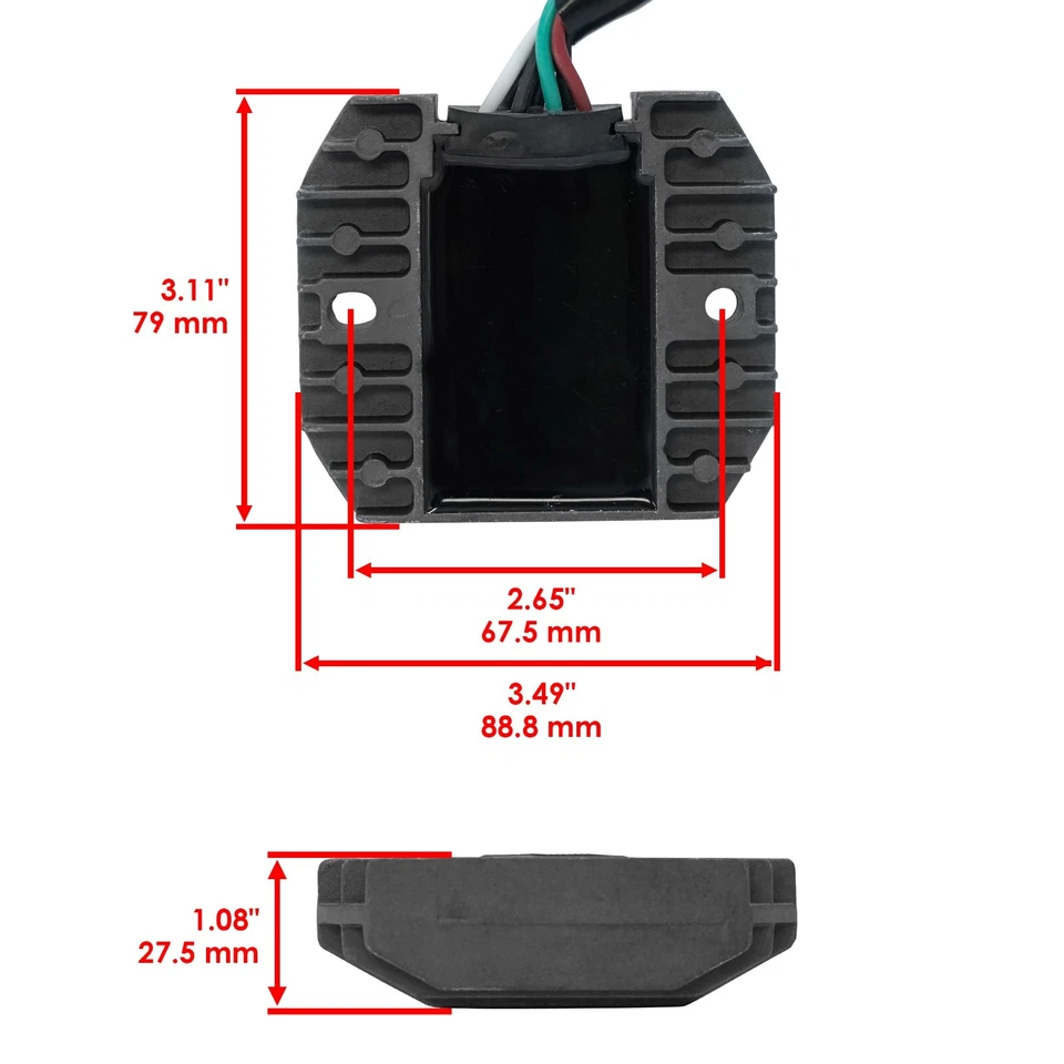 Junta reguladora de estator para Kawasaki Ninja 600 ZX-6R ZX6R ZX600-J 2000 2001 2002 - Imagem 3 de 4