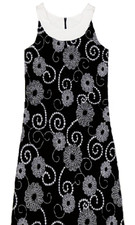 MAGGIE BREEN TOO Embroidered Black Dress NWT Girls 12
