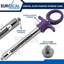 Dental Anesthetic Syringes 1.8ml Cartridge Auto Passive Purple German Grade