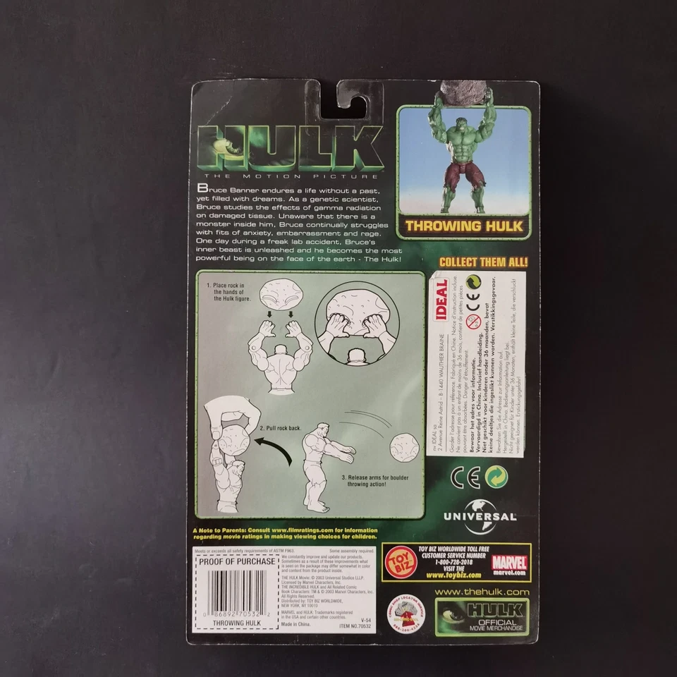 HULK Throwing figure Toy Biz - Imagen 2 de 4
