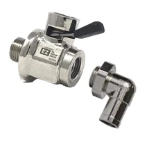 EZ Oil Drain Valve With Elbow Nipple 1996-2002 Firebird/Trans AM 3.8L 5.7L