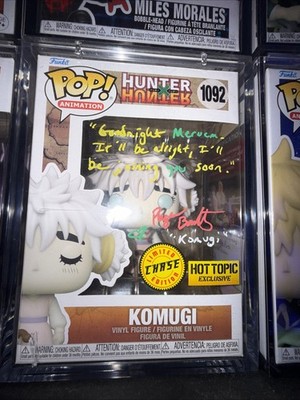 Komugi Chase Funko Pop 1092 Hot Topic Hunter x Hunter Signed Autograph NEAR MINT