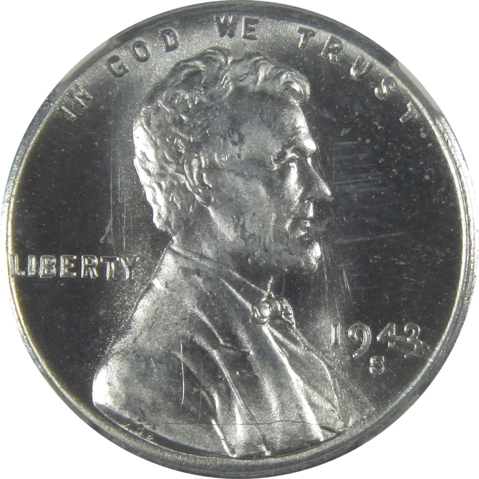 1943 S Lincoln Wheat Cent MS 66 NGC Steel Penny 1c Coin SKU:I22630 - Image 3 of 4