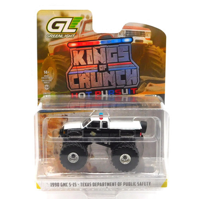 #ad #ad 1990 GMC S 15 Texas Public Safety Kings of Crunch Hot Pursuit 1:64 Diecast $8.99