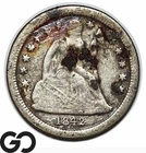 1842-O Seated Liberty Dime Micro "O"