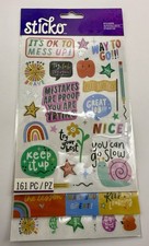 Sticko School Stickers - Classroom, Teacher, Scrapbook Stickers 161 piece