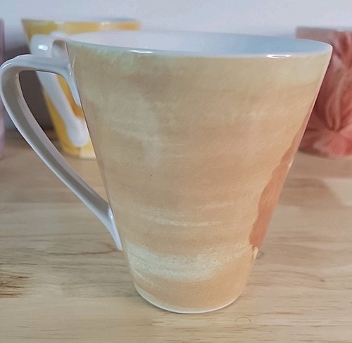 Pier 1 Imports Watercolor Blooms Floral Coffee Mug Cup Set of 4 - Picture 11 of 23