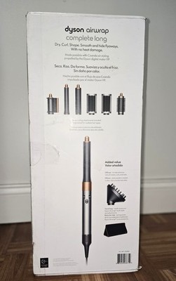 Dyson Airwrap Complete Long Multi Styler 1.2/1.6 in Attachments Gray Copper