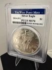 2014 $1 American Silver Eagle PCGS MS70 - Struck at West Point