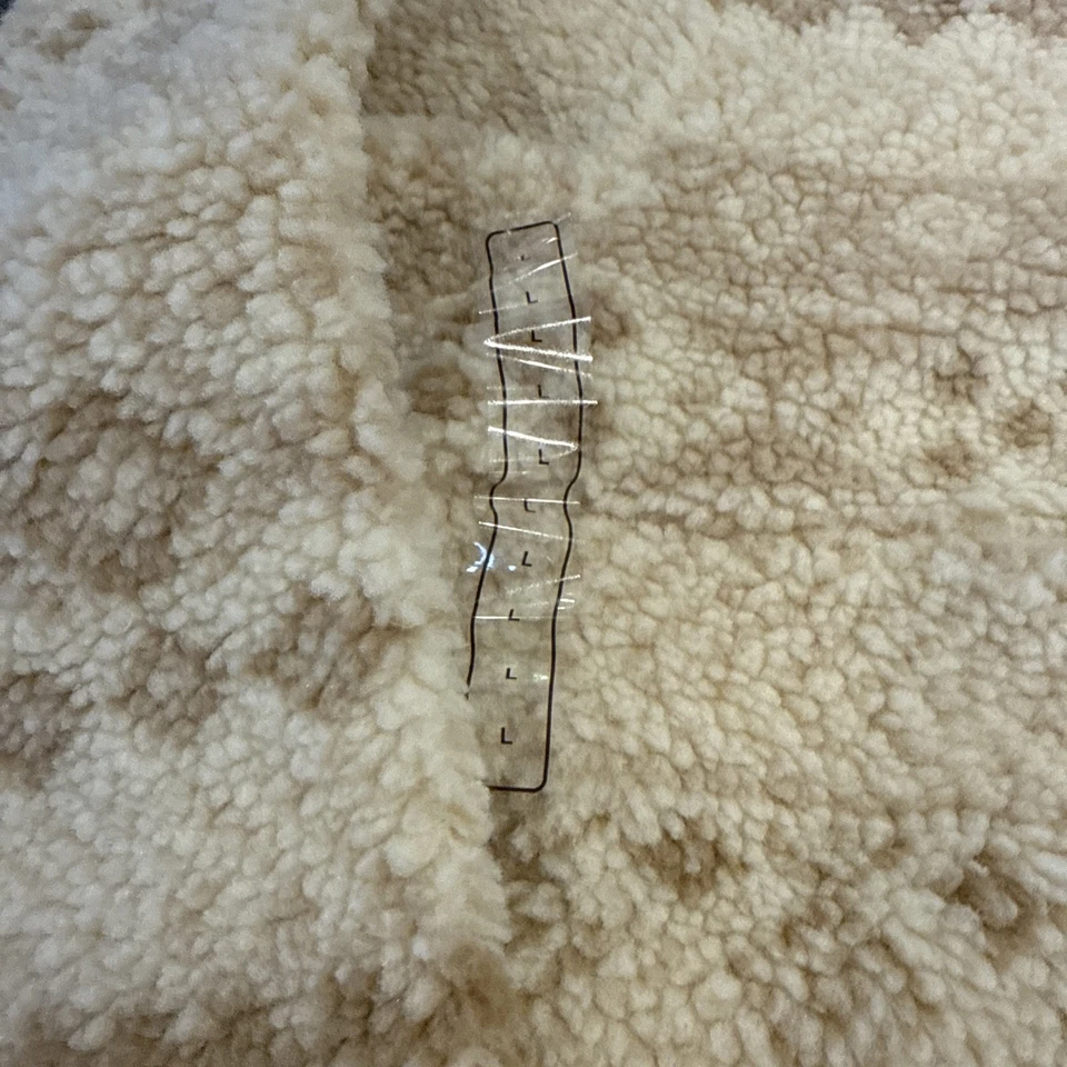 Alpine Design Jacket Womens Size L Natural Khaki PO Print Sherpa Fair Isle - Image 2 of 4