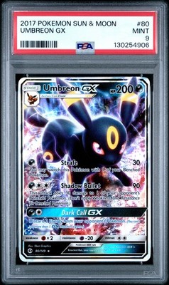 2017 POKEMON SUN & MOON UMBREON GX #80 PSA 9 MINT #130254906 | eBay