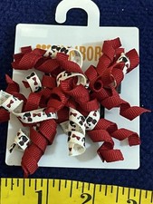 Vintage Gymboree Curly Hair Bow Clips 2009 Glamour Kitty Valentines New