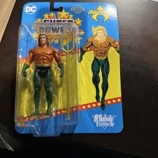 DC Direct Mcfarlane Toys Super Powers Aquaman Gold 40th Anniversary 4.5  Figure