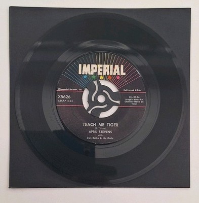April Stevens''Teach Me Tiger''Rare 1960's Imperial Records Original USA 7''Single