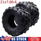 1 Pair 21x7-8 21x7x8 ATV UTV Tires SxS Tubeless All Terrain Tires Off Road 4 Ply