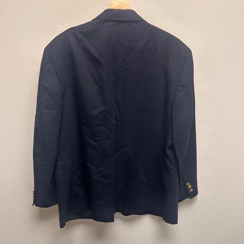 John Alexander Blazer Mens Size 42S Gold Button Classic Worsted Wool Preppy image 4