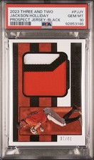 2023 Three And Two Jackson Holliday Prospect Jersey Black /10 PSA 10
